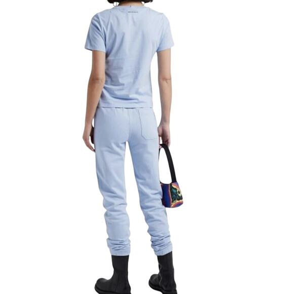 Helmut Lang Women’s Blue French Terry Track Pants Light Blue, size XS - Picture 11 of 12